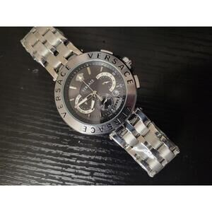 🔥NEW AUTHENTIC Versace Greca Medusa Date Men's Luxury Watch